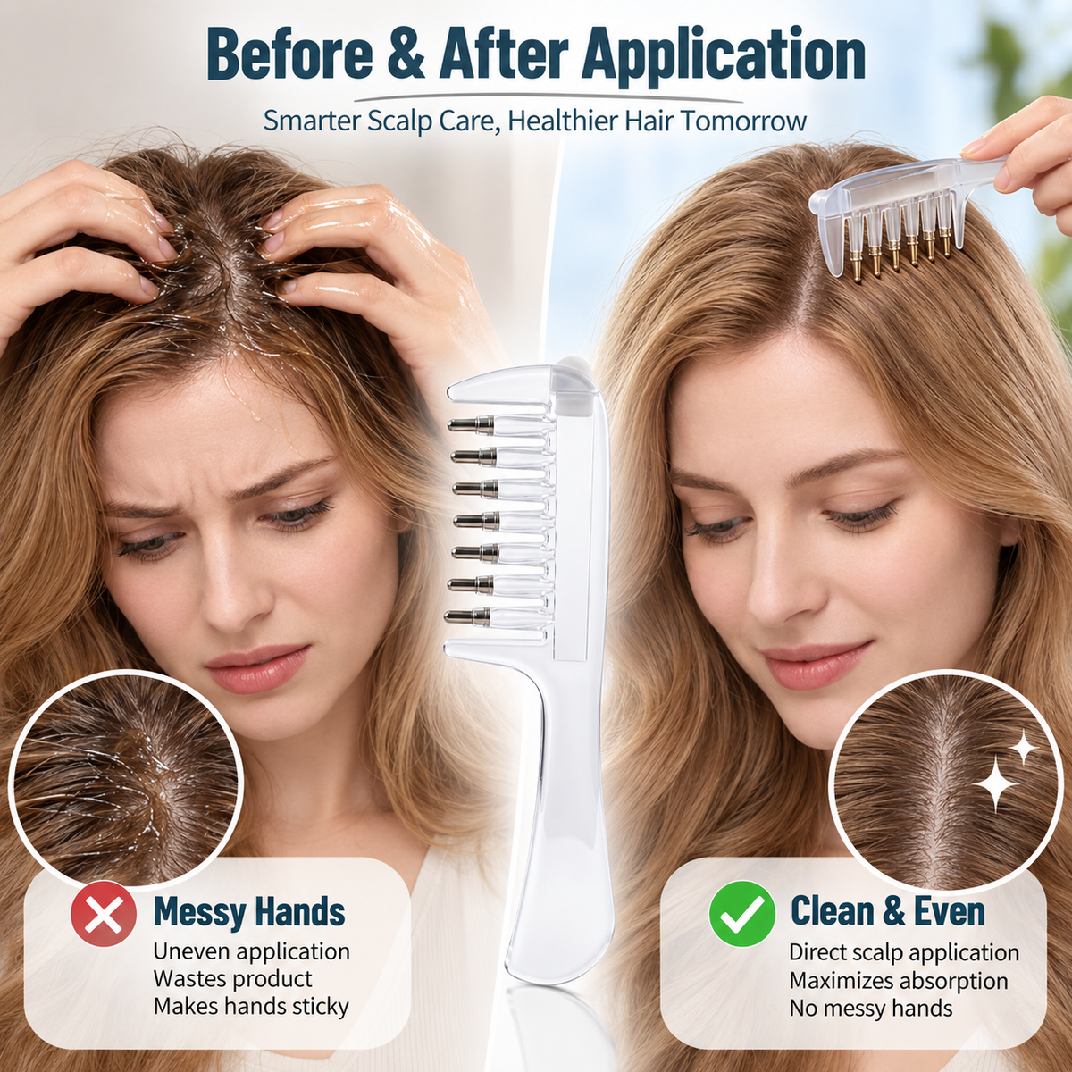 2 in 1 Scalp Massage & Hair Care Comb
