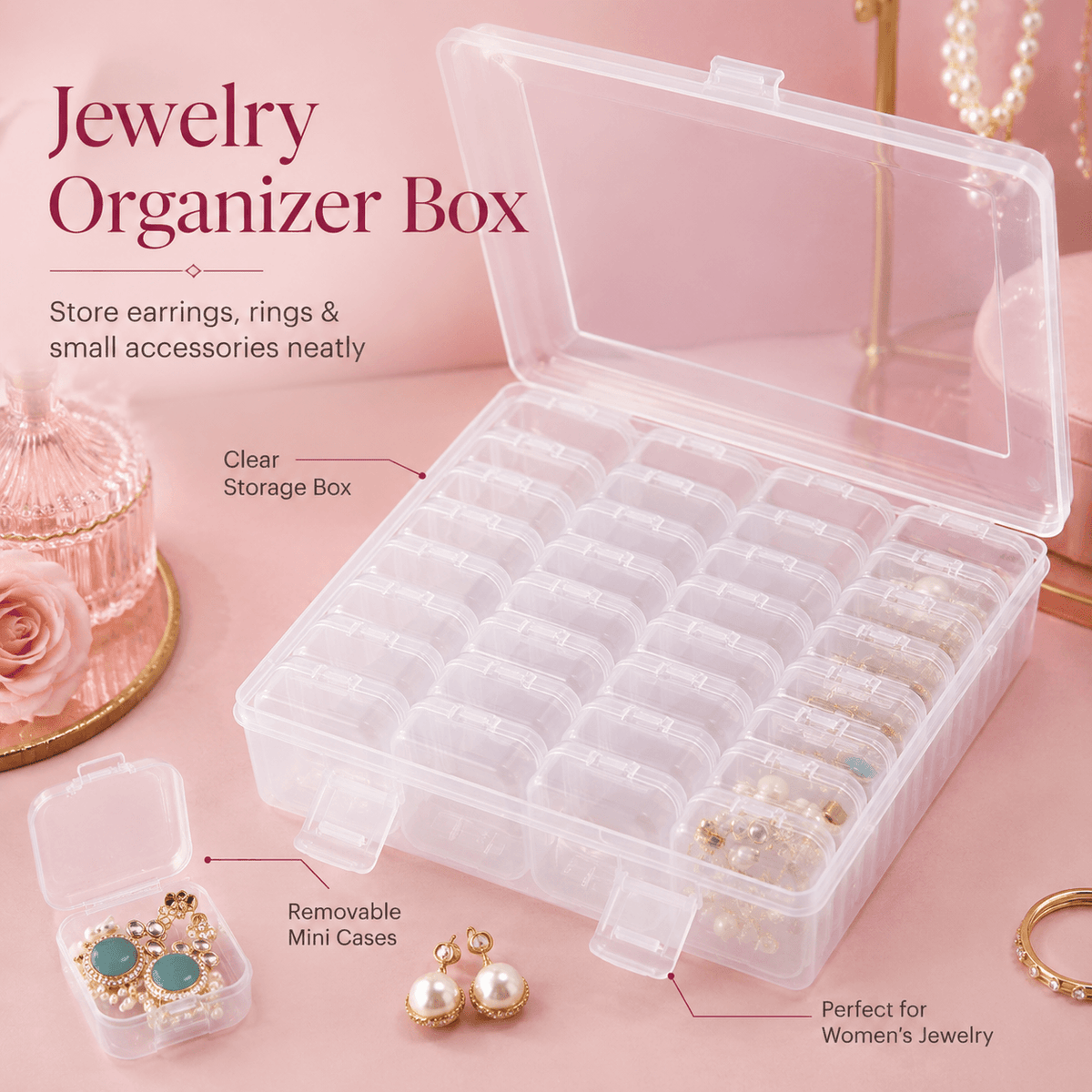 Large Capacity Jewelry Box