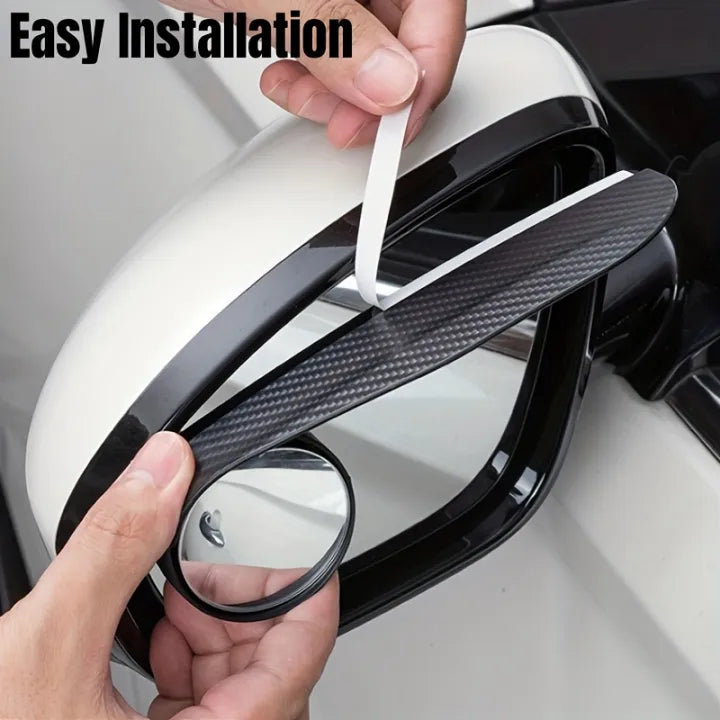 2-in-1 Blindspot mirrors with Rain Guard - (Pair of 2)
