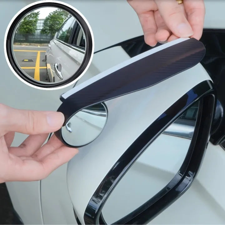2-in-1 Blindspot mirrors with Rain Guard - (Pair of 2)